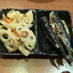 まるぎゅう - れんこんときんぴら、たけのこ、甘露煮(2019.01.09)