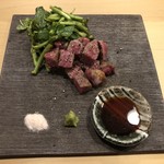 旬菜 おぐら家 - 尾崎牛の炭火焼き