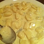 ゴルゴンゾーラのニョッキです。おすすめです。チーズ味！