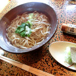 手打ち蕎麦とフレンチの やな木 - ＜10月＞かけ蕎麦、原了郭の一味