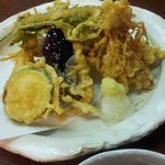 利久庵 - 季節野菜の天麩羅　９８０円