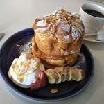 釜あげ生パスタ ぱすたろう - スフレパンケーキ@950＆コーヒー@324