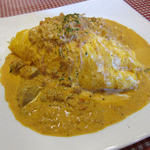 カフェレストラン ホット・ベリー - ホタテとズワイガニソースのオムライス