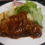 キッチン一力 - 2011年09月：ポークチャップのアップ。