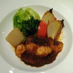 大洗料理つかさ - 平目生姜焼き