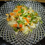 大洗料理つかさ - カンパチのカルパッチョ