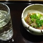 大洗料理つかさ - 牛筋と日本酒