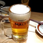 薙-nagi-熟成鶏十八番 - 生ビール