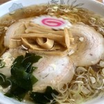 青竹手打ちラーメン いなみ - らーめん（650円）+麺大盛り（120円）