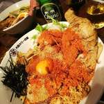 大阪イレブンスパイス＋ - カリー混ぜ麺ウルトラチキン入りのスーパーhot