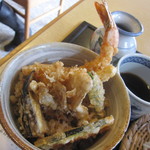 友蕎庵 - 立派な海老天でした。