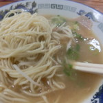 中華そば 紅蘭 - 天返しをしています。