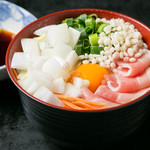 Okonomiyaki honjin - ポン酢でさっぱり豚バラ玉ねぎ天