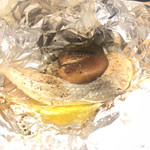 楽山 - トキシラズと原木椎茸包み焼き