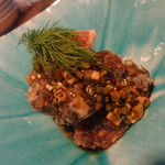 老虎菜 - 揚げ皮蚕の油淋ソース