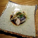 老虎菜 - さわらと蒸しもの魚汁ソース