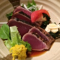 土佐料理 祢保希 新宿店 - 期待の鰹のたたきが今一、戻りは刺身かな