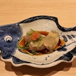 Yoshikawa - ふぐの刺身と煮凝り。