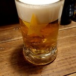 居酒屋　ちょーちょ - 生ビール(黒ラベル)490円