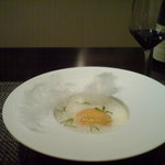 レストラン バカール - デザート　桃のベルベーヌ