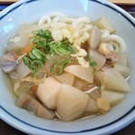 釜揚げうどん岡じま - しっぽくうどん ４２０円(税込)(2019年1月3日撮影)