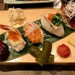 すし居酒屋 まんげつ - 創作寿司盛り合わせ5カン