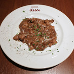 OSTERIA dieci - 蝦夷鹿のラグーで栗ニョッキ