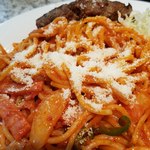 ロビン - 粉チーズを掛けます