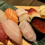 sushiizakayamangetsu - おまかせ握り・8カン