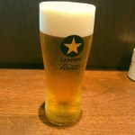 炭膳 茅心 - 生ビール