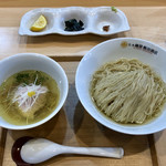 らぁ麺 飯田商店 - 新作「塩つけ麺」1200円