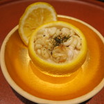 日本料理 晴山 - 柚子釜　白子御飯