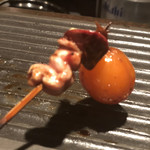 焼き鳥 とりら - 肝付の提灯は一口で