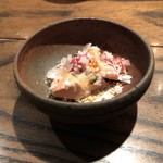 焼き鳥 とりら - ポン酒に最高！熟成白レバーの淡雪塩掛け