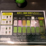 壽々喜園 浅草本店 - メニューはこちら。NO.7だけダントツ高い！　シングルカップで560円です。