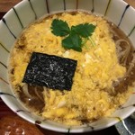 蕎麦　てる久 - 玉子とじそば