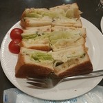 コーヒータイム - グラノーラポテチ焼きサンド