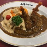 上等カレー - 「クリスマスチキンカレー」880円+「手仕込海老フライ×２」300円