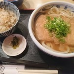 うどん ゆきの - きつね定食￥800