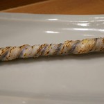 築地寿司清 - サヨリの皮をくるくる串