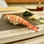 寿し ひでたか - ［2018/12］寿司③ くるまえびの握り