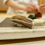 寿し ひでたか - ［2018/12］寿司⑨ 天草産こはだの握り