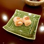 寿し ひでたか - ［2018/12］酒肴⑥ 氷見産寒ぶり 山わさび添え 20日熟成