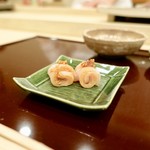 寿し ひでたか - ［2018/12］酒肴⑥ 氷見産寒ぶり 山わさび添え 20日熟成