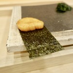 寿し ひでたか - ［2018/12］酒肴⑦ 野付産ほたての磯辺巻き