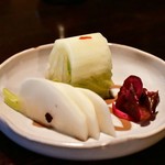 山の茶屋 - 【ランチ 9,000円コース】お新香