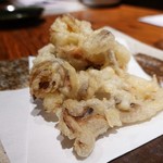 葱屋 平吉 - 秋刀魚のネギ巻天ぷら