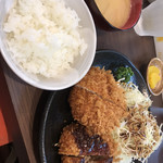 とんかつ 丸山 - メンチカツ定食900円