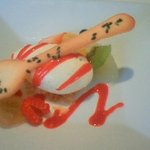 ヴィーヴルソレイユ - Vive Le Soleil　ﾊﾞﾆﾗアイスクリームと季節のフルーツ（拡大）.jpg