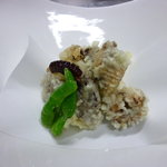 四季 和心 - 明石たこ天ぷら、味が付いてます。